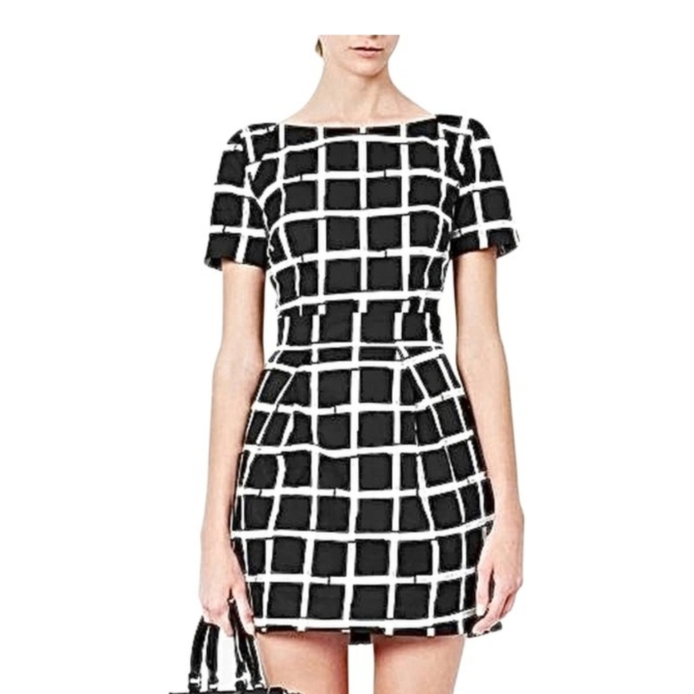 French Connection mini boat neck dress